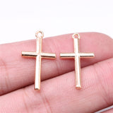 WYSIWYG 20pcs 23x13mm 3 Colors Cross Charms For Jewelry Making DIY Jewelry Findings