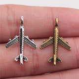 20pcs 23x15mm Pendant Aircraft Airplane Airbus Charm Pendants For Jewelry Making 2 Colors Aircraft Pendants EF4119