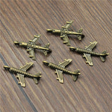 20pcs 23x15mm Pendant Aircraft Airplane Airbus Charm Pendants For Jewelry Making 2 Colors Aircraft Pendants EF4119
