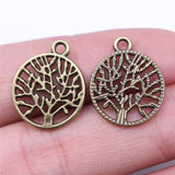 WYSIWYG 20pcs 23x16mm 2 Colors Tree Of Life Connector Charms For Earring Making Bracelet Making DIY Jewelry Findings