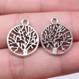 WYSIWYG 20pcs 23x16mm 2 Colors Tree Of Life Connector Charms For Earring Making Bracelet Making DIY Jewelry Findings