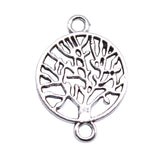 WYSIWYG 20pcs 23x16mm 2 Colors Tree Of Life Connector Charms For Earring Making Bracelet Making DIY Jewelry Findings