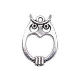 WYSIWYG 20pcs 23x16mm Owl Charms For Jewelry Making Antique Silver Plated Antique Bronze Color Jewelry Findings
