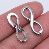 WYSIWYG 20pcs 23x8mm Infinity Charm Connector 4 Colors Infinity Symbol Connectors Jewelry Making DIY Handmade Craft