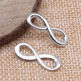 WYSIWYG 20pcs 23x8mm Infinity Charm Connector 4 Colors Infinity Symbol Connectors Jewelry Making DIY Handmade Craft