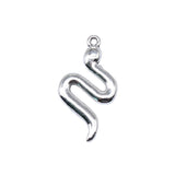 20pcs 24x13mm Antique Silver Color Snake Charms For Jewelry Making EF4639