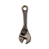 WYSIWYG 20pcs 24x7mm Pendant Wrench Tool Wrench Charm Pendants For Jewelry Making Antique Silver Color