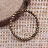 20pcs 25mm Pendant Circle Connector Charm Pendants For Jewelry Making Antique Silver Color Circle Pendants EF4244