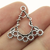 WYSIWYG 20pcs 25x25mm Porous Earring Connector Charms For Jewelry Making