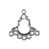 WYSIWYG 20pcs 25x25mm Porous Earring Connector Charms For Jewelry Making