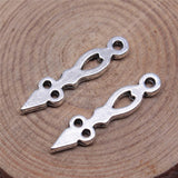 WYSIWYG 20pcs 26x7mm Pointer Pendant Charms Antique Silver Color For Jewelry Making Zinc Alloy Jewelry Findings