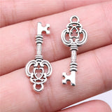 WYSIWYG 20pcs 27x10mm 3 Colors Key Charms Pendant For DIY Jewelry Making DIY Jewelry Findings