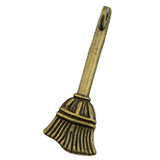 20pcs 27x10mm Pendant Broom Wizard'S Broom Charm Pendants For Jewelry Making Magician'S Broom Pendants EF4183