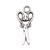 WYSIWYG 20pcs 27x12mm Scissors Charms Antique Silver Color Pendant Charms For Jewelry Making Jewelry Accessories