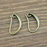 WYSIWYG 20pcs 3 Colors 13x19mm Copper Material French Earring Hooks Wire Settings Base Settings Jewelry Making