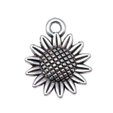 20pcs 3 Colors 19x15mm Sun Flower Charm Pendants For Jewelry Making Sunflower Flower Pendants Charm Sunflower ef4535