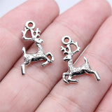 WYSIWYG 20pcs 3 Colors 22x14mm Elk Deer Charm For Jewelry Making Zinc Alloy Jewelry Findings EF3798