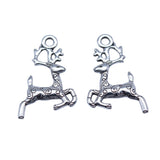 WYSIWYG 20pcs 3 Colors 22x14mm Elk Deer Charm For Jewelry Making Zinc Alloy Jewelry Findings EF3798