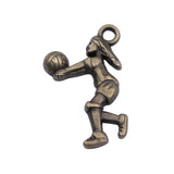 WYSIWYG 20pcs 3 Colors 23x14mm Volleyball Player Dig Charms Pendant For Jewelry Making DIY Jewelry Findings