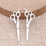 20pcs 30x12mm Antique Silver Color Scissors Charms For Jewelry Making ef4392