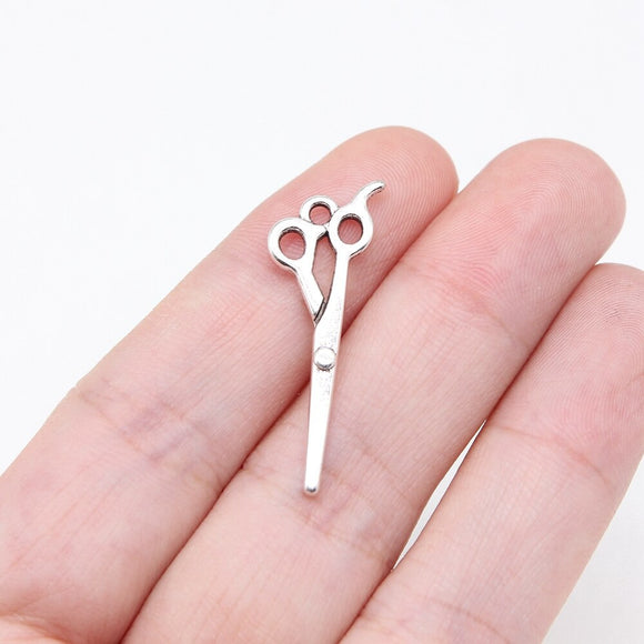 20pcs 30x12mm Antique Silver Color Scissors Charms For Jewelry Making ef4392