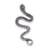 WYSIWYG 20pcs 31x14mm Antique Silver Color Snake Charms For Jewelry Making