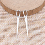 WYSIWYG 20pcs 38x5mm Antique Silver Color Pin Charms For Jewelry Making