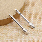 WYSIWYG 20pcs 4x30mm Writing Brush Charms Antique Silver Color For Jewelry Making Charms Pendant DIY Jewelry Findings EF3762