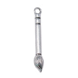 WYSIWYG 20pcs 4x30mm Writing Brush Charms Antique Silver Color For Jewelry Making Charms Pendant DIY Jewelry Findings EF3762