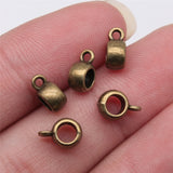 20pcs 4x6x8mm Glossy Spacers Beads Bail For Jewelry Making Glossy Bail Beads Charm Glossy Bail Beads EF4286