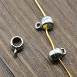 20pcs 4x6x8mm Glossy Spacers Beads Bail For Jewelry Making Glossy Bail Beads Charm Glossy Bail Beads EF4286