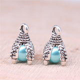 WYSIWYG 20pcs 6 Colors 16x8mm Dragon Claw With Ball Charms Pendant For Bracelet Making Necklace Making Earring Making