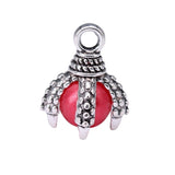 WYSIWYG 20pcs 6 Colors 16x8mm Dragon Claw With Ball Charms Pendant For Bracelet Making Necklace Making Earring Making