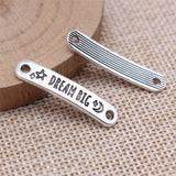 WYSIWYG 20pcs 6x30mm Antique Silver Color Dream Big Long Bar Connector Pendant For DIY Jewelry Making