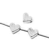 WYSIWYG 20pcs 6x6mm Heart Spacers Beads Charms Beads 3 Colors For Jewelry Making Jewelry Accessories