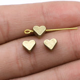 WYSIWYG 20pcs 6x6mm Heart Spacers Beads Charms Beads 3 Colors For Jewelry Making Jewelry Accessories