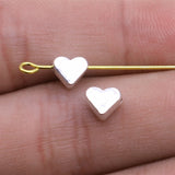 WYSIWYG 20pcs 6x6mm Heart Spacers Beads Charms Beads 3 Colors For Jewelry Making Jewelry Accessories