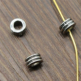 WYSIWYG 20pcs 6x6x3mm Spacer Beads Fit Charm Bracelet Findings Jewelry Making Antique Silver Color Spacer Beads Charm