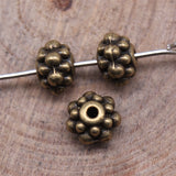 WYSIWYG 20pcs 6x6x4mm DIY Spacers Beads Charms For Jewelry Making Small Hole Spacers Beads Charm Spacers Beads