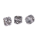 WYSIWYG 20pcs 6x8x8mm Spacer Bead Charms For Jewelry Making DIY Bracelet Making Antique Silver Color