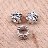 WYSIWYG 20pcs 6x8x8mm Spacer Bead Charms For Jewelry Making DIY Bracelet Making Antique Silver Color