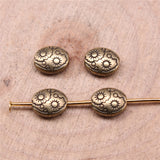 WYSIWYG 20pcs 7x6x3mm Sun Oval Spacers Beads For Jewelry Making Small Hole Spacers Beads Charm Spacers Beads