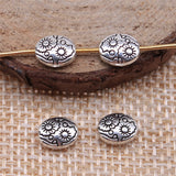 WYSIWYG 20pcs 7x6x3mm Sun Oval Spacers Beads For Jewelry Making Small Hole Spacers Beads Charm Spacers Beads