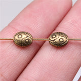 WYSIWYG 20pcs 7x6x3mm Sun Oval Spacers Beads For Jewelry Making Small Hole Spacers Beads Charm Spacers Beads