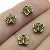 20pcs 7x7mm Small Butterfly Pendants Charm For Jewelry Making Antique Bronze Small Butterfly Pendants Charm Butterfly