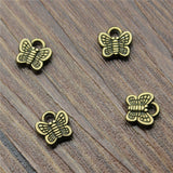 20pcs 7x7mm Small Butterfly Pendants Charm For Jewelry Making Antique Bronze Small Butterfly Pendants Charm Butterfly