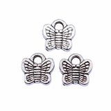 20pcs 7x7mm Small Butterfly Pendants Charm For Jewelry Making Antique Bronze Small Butterfly Pendants Charm Butterfly