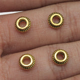 WYSIWYG 20pcs 7x7mm Spacer Beads For Jewelry Making Antique Gold Color Jewelry Findings Jewelry Accessories