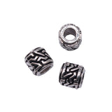 WYSIWYG 20pcs 7x7x7mm Big Hole Spacer Beads Charms For Jewelry Making DIY Bracelet Making Antique Silver Color
