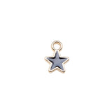 WYSIWYG 20pcs 8.9x6.7mm 4 Colors Enamel Little Star Charms Pendant For DIY Jewelry Making Handmade Jewelry Craft Findings